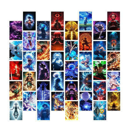 Otaku Wall Art: 40 Anime Mix Poster  Cards in HD