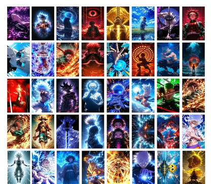 Otaku Wall Art: 40 Anime Mix Poster  Cards in HD