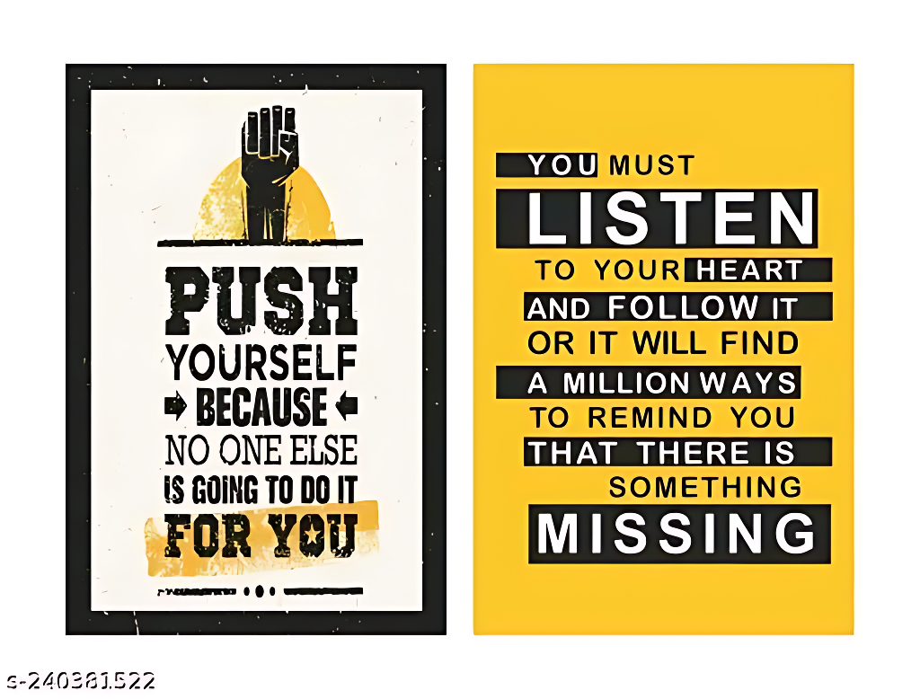 Pack of 10 Inspirational  Motivational Wall Abstract Poster||  Motivational Wall Poster || A4 Size  Best Poster Fine Art Print