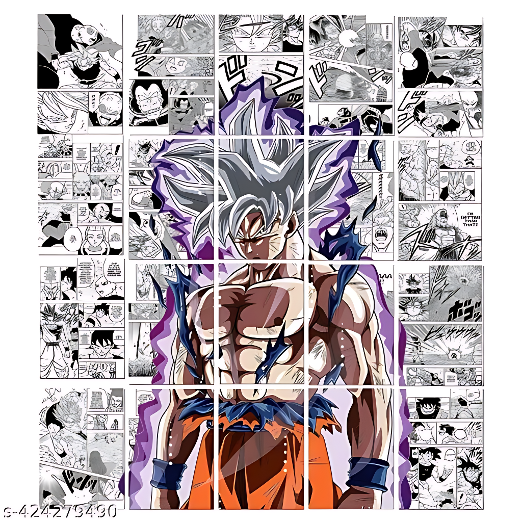 Dragonn ball manga anime Manga Panels For Wall A4 Size - Dragonn ball manga anime Panel Anime Manga Paper Wall Poster Set Of 12 For Bedroom With Size A4